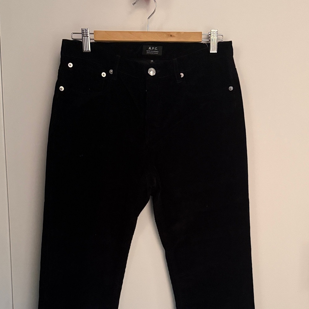 A.P.C. Black Corduroy Jeans